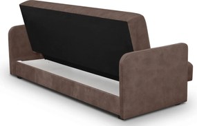Porto ágyazható kanapé barna színben, bársony kárpittal