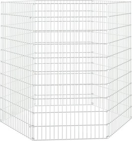 vidaXL 6 paneles horganyzott vas szabadon álló állatketrec 54 x 100 cm