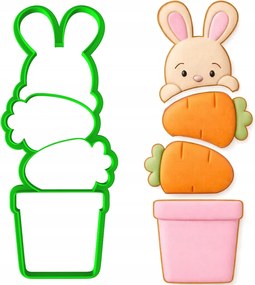 Húsvéti Mézeskalács Forma Húsvéti Nyuszi 4 Db-os Sütemény Puzzle Szett