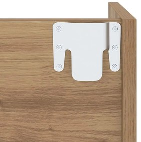 Cipőszekrény 2 pcs Artisan tölgy 60 x 18 x 90 cm Faanyag