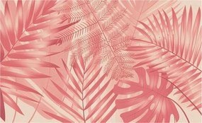 Fotótapéta Flizelin Dekoratív tapéta Trópusi levelek 416x254 Ragasztó