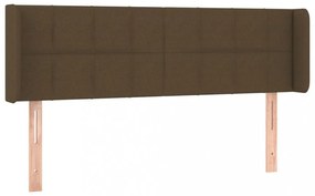 sötétbarna szövet fejtámla 147x16x78/88 cm
