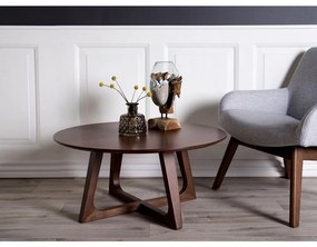 San Marino vízcsepp asztali dekoráció, teak fa/üveg, 25 cm