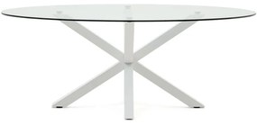 Étkezőasztal üveg asztallappal 100x200 cm Argo – Kave Home