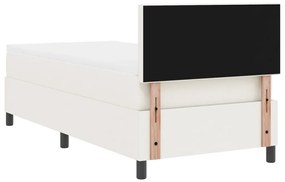 Boxspring ágy matraccal Krém 100x200 cm Kordbársony szövet