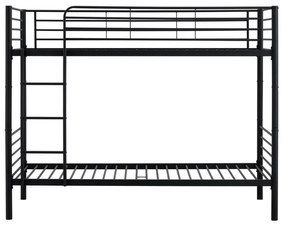 Bunky ágy 90 x 200 cm, emeletes, fekete