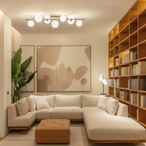 Brilagi - LED felületre szerelhető csillár MILLA 7xG9/3W/230V fekete króm/fehér