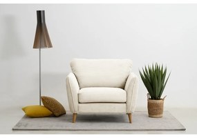 Fehér kordbársony fotel Paris – Scandic