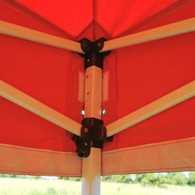 Szerelhető sátor 3x3m Ünnepségekre: Vízálló Védelem és Villámgyors Összecsukás - plusz 3 oldalfal - Kék