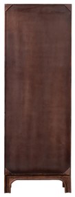 Sötétbarna mangófa szekrény 75x210x45 cm Staes – WOOOD