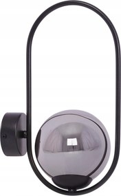 Fali lámpa, fali lámpa fekete gömb az ágy felett nappali hálószobába Davos XX