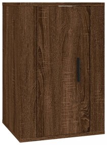 vidaXL 3 részes barna tölgy színű szerelt fa TV-szekrényszett