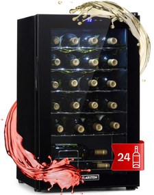 Shiraz 24 Uno, borhűtő, 63 liter, 24 palack, 5-18°C, érintőképernyős vezérlőpanel