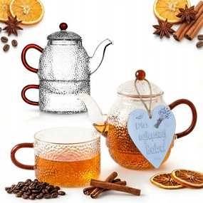 Vízforraló Kancsó Főzőlappal 0,5L Csésze 250ml Ajándék Nagymama Napjára