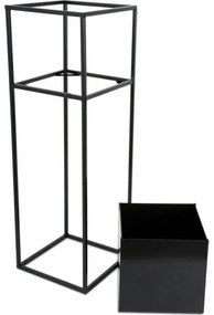 Virágállvány 70x24 cm fekete színben