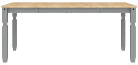 Corona szürke tömör fenyőfa ebédlőasztal 180 x 90 x 75 cm