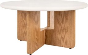 Kerek konferenciaasztal AZONE, ekrü/tölgy
