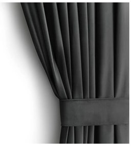 Szürke bársony dimout (részleges sötétítő) függöny 140x270 cm – Restilo