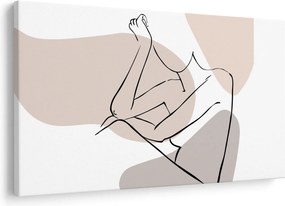 Kép - Női test vonal művészet N⁰1 (90x60 cm)