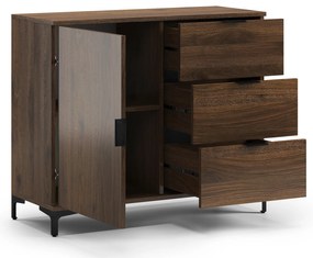 Mazzoni LANA K-100S komód Elegáns Dió - FIÓKOS KOMÓD