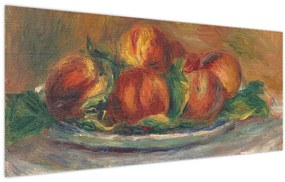 Kép - Auguste Renoir, Peaches on a  Plate, reprodukciók (120x50 cm)