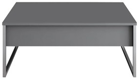 Dohányzóasztal Luxe - Anthracite, Silver