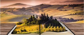 A táj egy könyvben képe (120x50 cm)
