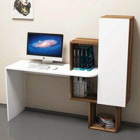 Íróasztal Açelya - Walnut, White