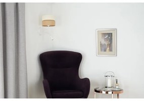 Brilagi - ROYAL YUTE fali lámpa 1xE27/15W + 1xG9/6W bézs/krém/fehér