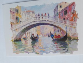Grafika Keret Olaszország Velence 12