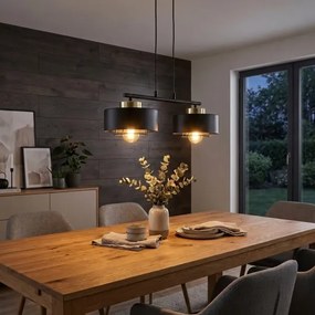Brilagi - Kábelen függő csillár SPRING 2xE27/60W/230V fekete/arany