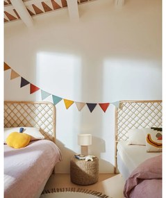 Fehér-bézs asztali lámpa textil búrával (magasság 29 cm) Bianella – Kave Home