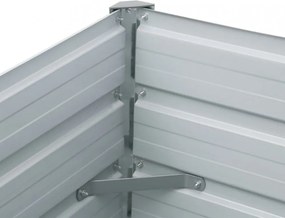 vidaXL barna horganyzott acél kerti magaságyás 400 x 80 x 45 cm