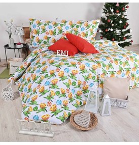 EMI Rothenburg karácsonyi pamut ágyneműhuzat, A standard egyszemélyes ágy szett tartalma: 1x 140x200 + 1x 70x90