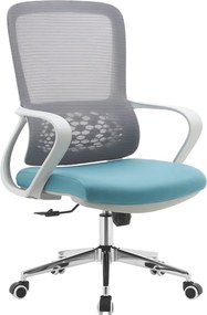 Irodai szék, szürke/kék, FOSTER TYP 2