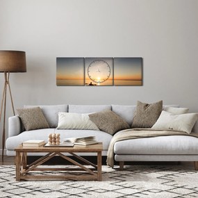 Kép - kajak a tengeren (órával) (90x30 cm)
