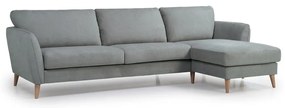 Oslo világosszürke sarokkanapé, jobb oldali - Scandic