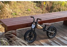 QPlay - Tolós bicikli FEDURO fekete/bézs