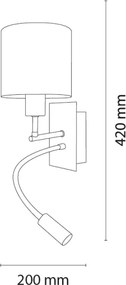 Brilagi - BOBO LED flexibilis lámpa 1xE27/25W/230V + LED/3W króm/fehér/kék/mackó