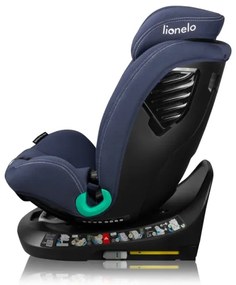 Lionelo - Forgatható autósülés bázissal BASTIAAN ONE i-Size 40–150 cm tengerészkék