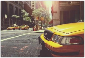 Poszterek 155x105 Sárga taxi Taxi