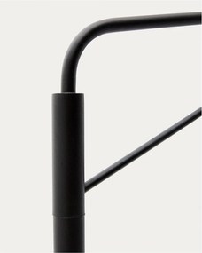 Fehér-fekete állólámpa üveg búrával (magasság 164 cm) Eilo – Kave Home