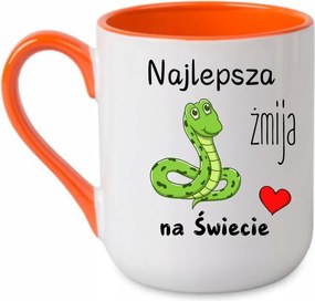 Bögre A világ legjobb kígyója Barátnő anya anyós Narancs 330