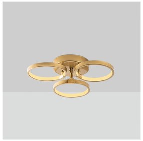 Aranyszínű LED mennyezeti lámpa ø 17 cm Halka – Opviq lights