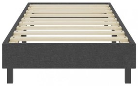 sötétszürke rugós szövetágy 100 x 200 cm