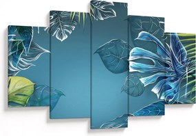 Kép - Trópusi növények levelei (150x105 cm)