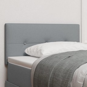 Fejtámla Gombos Tűzött Világosszürke 100 cm Szövet