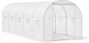 Fóliasátor 200x300x450 cm erősített vázzal+fólia átlátszó