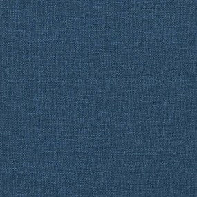 kék szövet ágykeret fejtámlával Dover 160x200 cm