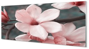 Üvegképek rózsaszín virágok 120x60cm